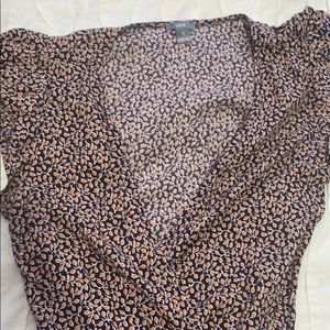 Wrap floral mini dress